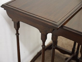 Antique George II Style Nest of 4 Mahogany Tables
