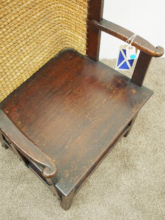 Antique Dark Stained Pine Orkney Chair