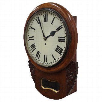 Early Victorian Walnut Wall Clock