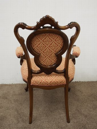 Antique Carved Mahogany Louis XVI Parlour Chair