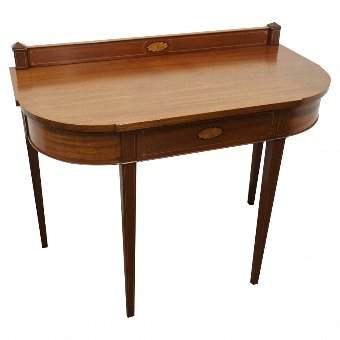 Sheraton Style Mahogany and Inlaid Side Table