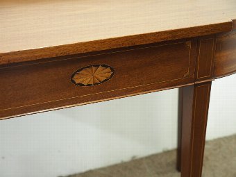 Antique Sheraton Style Mahogany and Inlaid Side Table
