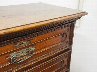 Antique Rustic Walnut Chest of Drawers