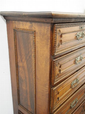 Antique Rustic Walnut Chest of Drawers