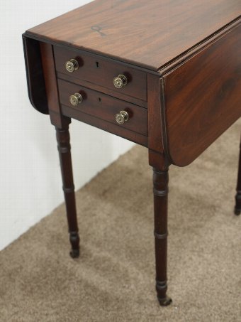Antique George IV Mahogany Miniature Pembroke Table