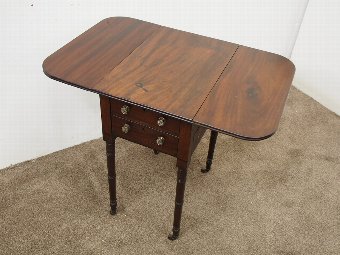 Antique George IV Mahogany Miniature Pembroke Table