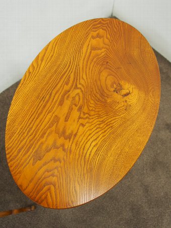Antique Rare Pair of Elm Occasional Tables