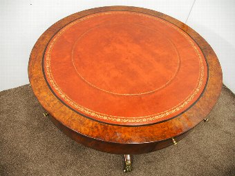 Antique Regency Circular Drum Table
