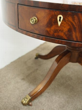 Antique Regency Circular Drum Table