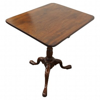 George III Mahogany Snap Top Occasional Table