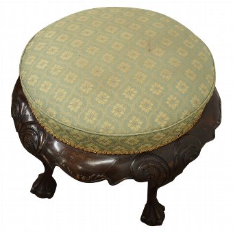 Mahogany Chippendale Style Stool