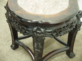 Antique Chinese Darkwood Plant Stand