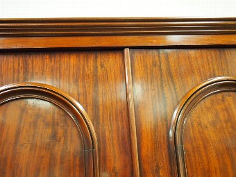 Antique Victorian Two Door Mahogany Wardrobe