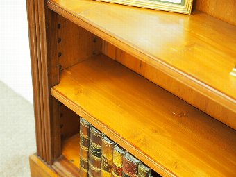 Antique Victorian Mahogany Open Bookcase