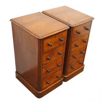 Pair of Victorian Chest of Drawers or Bedside Lockers