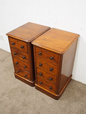 Antique Pair of Victorian Chest of Drawers or Bedside Lockers