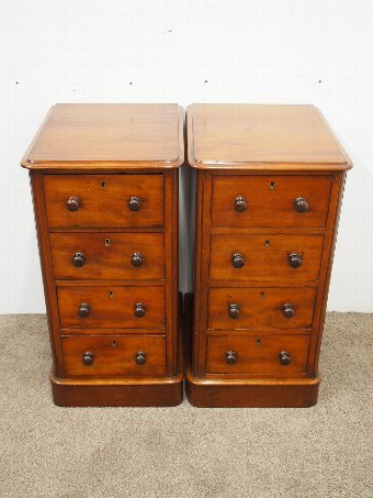 Antique Pair of Victorian Chest of Drawers or Bedside Lockers