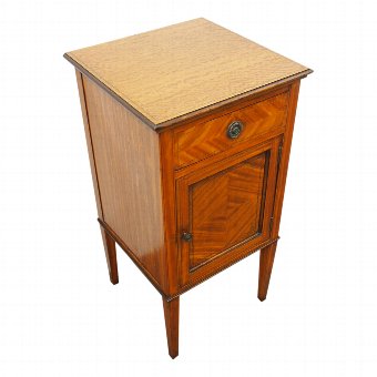 Sheraton Style Satinwood and Inlaid Bedside