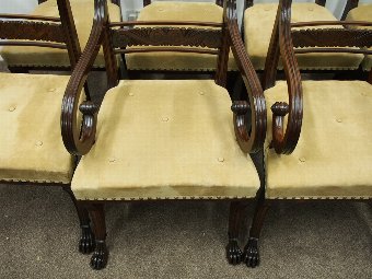 Antique Set of 8 Morison Style Chairs