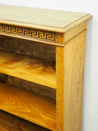 Antique  Golden Oak Open Bookcase