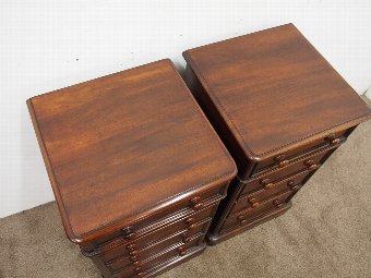 Antique Pair of Neat Victorian Chest of Drawers