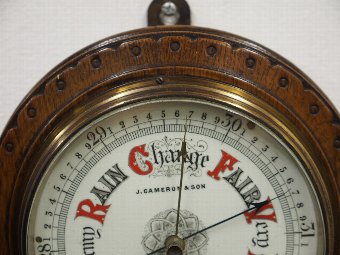Antique Edwardian Barometer 