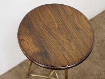 Antique Unusual Stained Elm Occasional Table