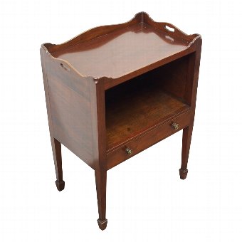 George III Style Mahogany Open Locker