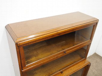 Antique Small Neat Oak Sectional Bookcase
