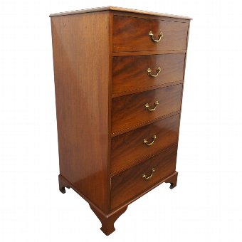 Late 19th Century Figured Mahogany Chest of Drawers