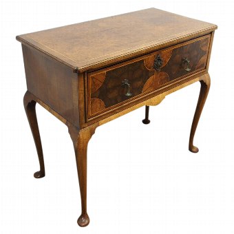 Burr Walnut and Laburnum George I Style Side Table