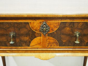 Antique Burr Walnut and Laburnum George I Style Side Table