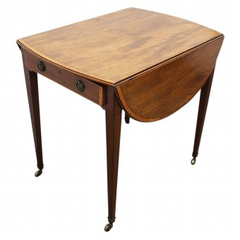 George III Inlaid Mahogany Pembroke Table