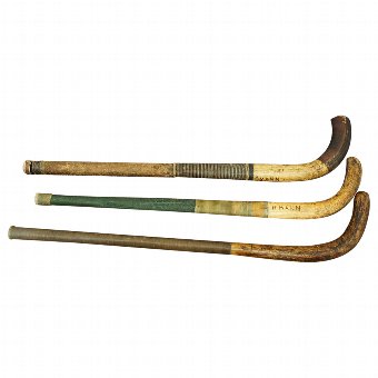 Set of 3 Vintage Hockey Sticks