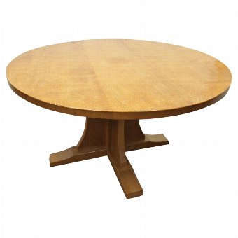 Oak Dining Table by Robert Mouseman Thompson