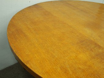 Antique Oak Dining Table by Robert Mouseman Thompson