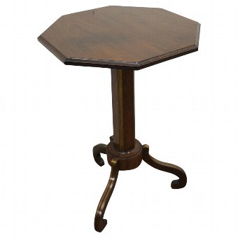 Regency Walnut and Rosewood Occasional Table	