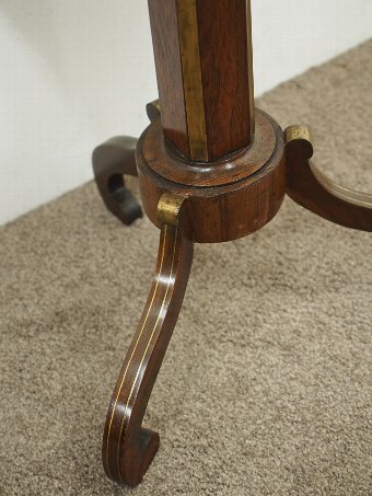 Antique Regency Walnut and Rosewood Occasional Table	