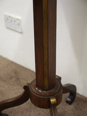 Antique Regency Walnut and Rosewood Occasional Table	