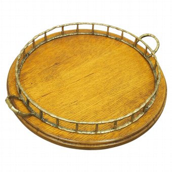 Circular Oak Tray