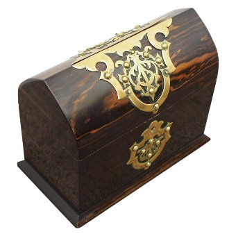 Victorian Brass Mounted Coromandel Box