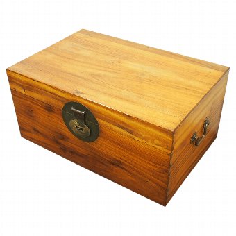 Antique Chinese Teak Trunk