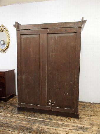 Antique Mid Victorian Burr Walnut 2 Door Wardrobe