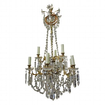 Victorian Cut Glass Chandelier