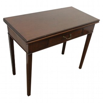 George III Scottish Mahogany Fold Over Tea Table