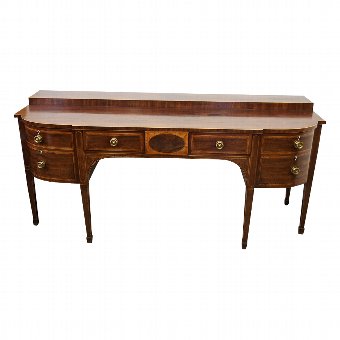 George III Inlaid Mahogany Sideboard