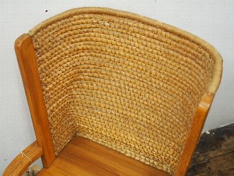 Antique Oak and Beech Orkney Chair
