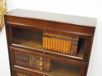 Antique Art Deco Mahogany Sectional Bookcase