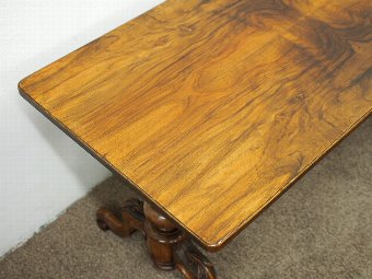 Antique Figured Walnut Occasional Table / Coffee Table