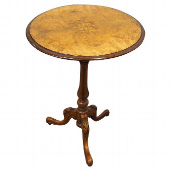 Victorian Inlaid Burr Walnut Occasional Table